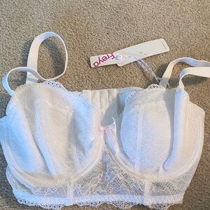 Freya NWT size 30G (us size 32DDD) white underwire no padding bra